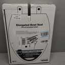 KOHLER Stonewood Quiet-Close, Elongated Toilet Seat Soft Close, Durable Wood, Easy Installation, Universal Fit, Home Essentials, White Finish, K-20466-0