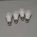 Torkase Outdoor Dusk to Dawn Light Bulbs, 13W(100W Equivalent), 3000K Daylight, A19 Automatic On/Off Sensor LED Bulb, E26 Base, Non-Dimmable, 4 Pack (3000k Warm White)