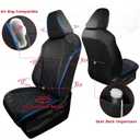 FREESOO for Toyota Corolla Seat Covers LE 2023 2024 2025 2026, Custom Fit Car Seat Covers Full Set, Waterproof Car Seat Cover Protector, Luxury Leather Seat Covers for Cars, Black Blue Full Set