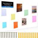 Ireer Magnetic Board Steel Magnet Bulletin Boards for Walls to Display Magnetic Notes Photos for Home Office Classroom, Pre Drilled with Screws and Dry Wet Erase Feature(White,24 x 48 Inch)