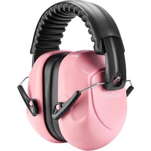 ProCase Noise Reduction Ear Muffs, Sound Proof Ear Protection, NRR 28dB Noise Cancelling Headphones for Adults Kids Autism, Hearing Protection for Shooting Gun Range Mowing -Pink