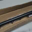 Heavy Duty Curtain Rods, 1 1/8 Inch Diameter Single Curtain Rod 36-72Inch(3-6ft) Extendable Length with End Caps Adjustable Modern Brackets-Matte Black