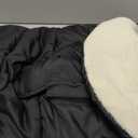 Orzbow Winter Baby Car Seat Cover, Universal Car Seat Bunting Bag for Babies with Adjustable Zipper, Removable Car Seat & Stroller Footmuff to be Blanket, Carseat Cover with Warm Berber Fleece, Black