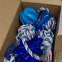 Beiker 20 Pack Puppy Chew Toys - Blue Dog Teething Toys for Puppies, Puppy Teething Rings and Ropes, Blue Rubber Toy Bundle for Small Dogs, Cute Interactive Dog Balls for Small Breed