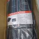 VEVOR 3FTx50FT Premium Heavy Duty Weed Barrier Landscape Fabric, 3.2OZ Woven Geotextile Fabric Under Gravel, High Permeability for Weed Blocker Weed Mat, Driveway Fabric, Weed Control Garden Cloth