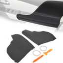 KUAFU Door Panel Armrest Cover Compatible with 2011-2017 Honda Odyssey Front Door Armrest Upholstery Cover PVC Dark Gray-2Pcs