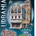Wrebbit3D Cinema 3D Puzzle | Urbania Collection | 300 Jigsaw Puzzle Pieces | Charming and Unique Streetscape of a Small Town