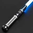 ANASABER Dueling Light Saber, Motion Control Light Sabers for Adults, Smooth Swing Light Saber with 16 Sound Fonts, RGB 12 Colors Changeable, Metal Hilt for Halloween Cosplay, Xmas Gift, Black, S9