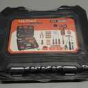 139-Piece Tool Set - Tool Kit with 8V Cordless Drill Driver in ToolBox Storage Case, General Household Drill Set for Home Repairs, Handyman, DIY Projects (Orange)