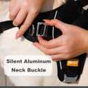 DF No Pull Step-in Martingale Dog Harness, Help Stop Pulling & Choking, Reflective & Adjustable, Front Clip Harness with Lift Handle, Tactical Silent Metal Buckle, Gray, 3/4", Front Chest 13.2"-16.0"