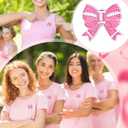 36 Pcs Football Breast Cancer Awareness Gifts for Women Pink out Socks Makeup Bags Pins for Breast Cancer Awareness Month Pink out Football Games