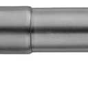 Nickel Wrap Around Curtain Rod 30 to 90 Inch,Heavy Duty Adjustable Metal Drapery Rod with French Return, 7/10" Curved Blackout Rod for Home & Office