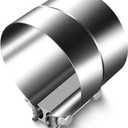 4 Inch Lap Joint Exhaust Clamp for Mufflers, Pipes Exhaust Tips, Catback Systems, Racing Exhaust, Lap Joint Seal Exhaust Clamp 304 Stainless Steel 1pcs