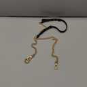 VanEnjoy 18MM Replacement Chain & Genuine Leather Shoulder Crossbody Straps for Handbags Purse Bags (Black) (0.70" x47"(WxL))