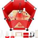 Chicks Brooder Box for Chicken Starter KitIncludes Heat Lamp, Chick Feeder and Waterer Set, Perch & Sawdust for Up to 30 Baby Chicks, Ducklings & QuailComplete Poultry Brooder Set