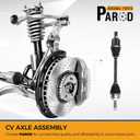 PAROD 663720 CV Axle Assembly Fit for 2011 2012 2013 2014 Hyundai Sonata 2.4L L4 GAS; Automatic Trans - Front Left Driver Side