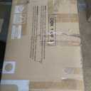 4 Pieces Patio Rattan Furniture Set, Outdoor Wicker Sofa Set with Tempered Glass Coffee Table, Cushions, All Weather Rattan Conversation Set for Yard Balcony Backyard Pool (Grey)