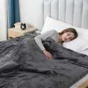 Electric Heated Blanket Full Size 72"x84",Fast Heating Throw, Soft Plush Microplush for Bed & Couch, 10 Hours Auto Off & 5 Heating Levels, Machine Washable, Gifts for Grandma & Family-Dark Gray