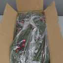 9FT Artificial Christmas Norfolk Pine Garland, Real Touch Christmas Garland, Faux Greenery Garland for Mantle Indoor Outdoor Decor