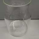Clear Glass Vase, Large Flower Vase, 8-inch Glass Flower Vase for Plants, Wide Mouth Vase for Home, Wedding, Living Room, Dining Table