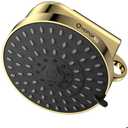 High Flow Filtered Shower Head, HOPOPRO 5 Modes High Pressure Fixed Showerhead with Filter, 2-In-1 Shower Head Filter for Hard Water, Remove 99% Chlorine, Improves Skin Hair Condition (6 Inch Gold)