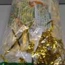 GOER 3.2 ft x 9.8 ft Metallic Tinsel Foil Fringe Curtains,Party Streamer Backdrop for Birthday,Graduation Decorations and New Year Eve (2 Pcs,Gold)