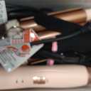 5 in 1 Wand Curling Iron-Curling Wand Set with Hair Straightener, 3 Barrels Hair Crimper Iron, 3 Ceramic Curling Irons (0.35 "-1.25"), 2 Temps Fast Heat Hair Curler Waver with Glove & Clip-Light Pink
