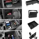 4PCS Center Console Organizer Compatible with Honda 2023-2025 2026 Pilot & 2026 Passport Accessories Armrest Divider Hidden Storage Box Organizer Divider Compartment Tray