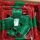 Northlight 32282565 Lighted Sparkling Red Sisal Gift Boxes Christmas Yard Art Decorations - Set of 3