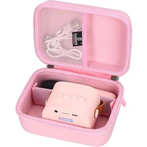 Hard Storage Case for YLL Kids/Webspidee/SECULEAD/TAEMVV/NOTOKA/Jeefu Karaoke Machine,Oxford Travel Case for Portable Bluetooth Speaker (Only Case), Pink