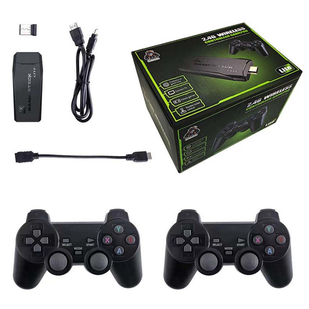 4K Retro Game Stick, HD Home Video Retro Game Console with 2 Wireless Controllers, HDMI Output, 20000+ Built-in Games 