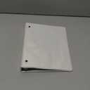 Samsill Economy 1 Inch Mini 3 Ring Binder, Round Ring Binder, Non-Stick Customizable Cover, 1" View, Single, White