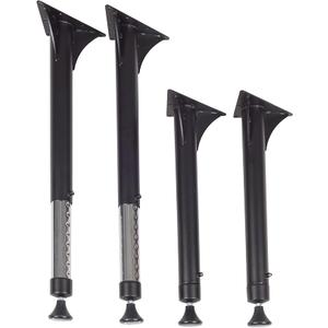 Regency Kee Adjustable Leg, black & Chrome (Set of 4), 23"-35"