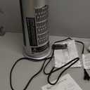 Space Heater with Remote, 15.7" Electric Tower Heater for Indoor Use,Fast Heating PTC Ceramic Heater Thermostat,45 Oscillation, 12H Timer, Quiet and Safe for Home Bedroom & Office