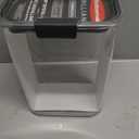 Rubbermaid Brilliance 16-Cup Airtight Food Storage Container with Lid Clear/Grey - optimal for pantry organization flour sugar and food storage