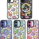 Magnetic for iPhone 16 Magsafe Case Cute - Durable Shockproof 6.6 ft Drop Impact Phone Case - Black Funny Baby Dinosaur Design for iPhone 16 6.1"