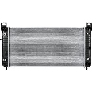 CU2370 34'' Engine Coolant Radiator Compatible with Chevy Silverado Suburban Tahoe GMC Sierra Yukon Cadillac Escalade 1996-2014 5.3 6.0 6.2 with EOC GM3010274