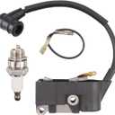 Ignition Coil with Spark Plug for 45cc 52cc 58cc 4500 5200 5800 Chainsaw