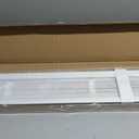 AIRLAJYID Cordless Vinyl Mini L Blinds 54" W x 72" H, 1" Slat White Horizontal Windows L Blind for Door, Shades, Camper, Light Filtering, Interiors, Arrive 1/2 Inch Narrower Indoor