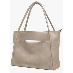 Large Tote Bag for Women Work with Zipper 16L Vegan Leather Ladies Travel Purses and Handbags