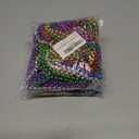 2 x Mardi Gras Beads, 24PCS Metallic Colorful Bead Necklace Party Favors, 6 Kinds of 33" Beaded Necklace Costume Women Men Stuff, Festival Parade Throw Accessories for Wedding Birthday Celebrations