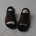 Rockport Men's Darwyn Slide Sandal, Brown Ii Leather, 8.5 M US