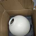 White Ceramic Vase, Rustic, 7.5 Inch