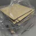 HAKZEON 20 Pack 1/4 x 6 x 6 Inch Unfinished Basswood Sheets, 6mm Thick Basswood Sheet for Crafts, Square Plywood Sheets for DIY Projects, Wood Engraving, Laser Project, Architectural Mode