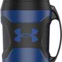 Under Armour Half Gallon Water Bottle Insulated, 64oz Insulated Water Bottle with Handle, Fence Hook, Leak Resistant, for Baseball, Football & More - Royal/Black