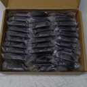 Ravinte 60 Pack (30 Pairs) 1/2" Overlay (Variable) Cabinet Hinges, Self-Closing Semi-Concealed Face Mount, Matte Black Decorative Hardware with Door Bumpers for Kitchen & Cupboard Doors