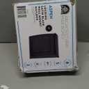 Architectural Mailboxes Aspen Locking, Vertical Wall-Mounted Mailbox for Outside, Modern Metal Galvanized Steel Small Mail Box with Lock and Key Drop Box, Black