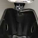 Home Zone Living 1.3 Gallon Small Bathroom Trash Can with Lid and Step Pedal, Stainless Steel Wastebasket with Slim Design for Home and Office, Silver, 5 Liters