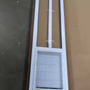 Ideal Pet Products Aluminum Pet Patio Door, Adjustable Height 77-5/8" to 80-3/8", 10-1/2" x 15" Flap Size, White