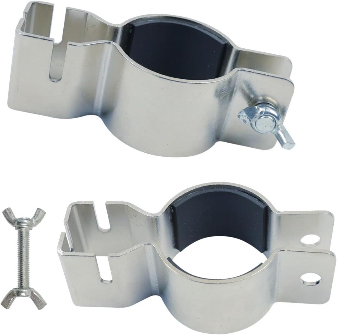 2 Pcs Adjustable Pipe and Drape Clamps for 1.5" or 2" Brackets Backdrop Stand, Drape Support Clamps for Back Drop Adjustable Stand Wedding Drapes Background Decorations Party Pipe Drape Backdrop Stand